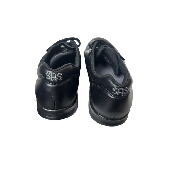 SAS Size 9.5 Black Me Too Walking Leather Comfort Walking Sneaker Work Shoe - Picture 9 of 14